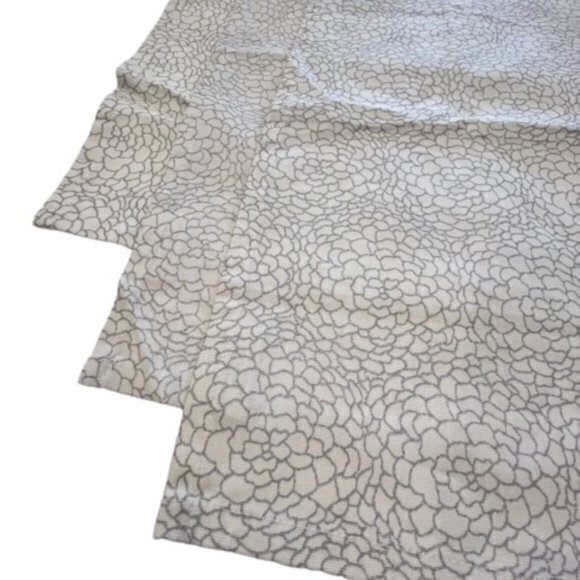 Calvin Klein Cotton Napkins Silver Floral 20" Square Set of 3 COTTAGECORE Preppy - Picture 3 of 11